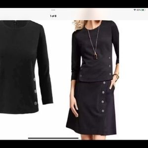 CAbi Utility top #3232, Ponte Knit, Comfy, NWOT, Size XL